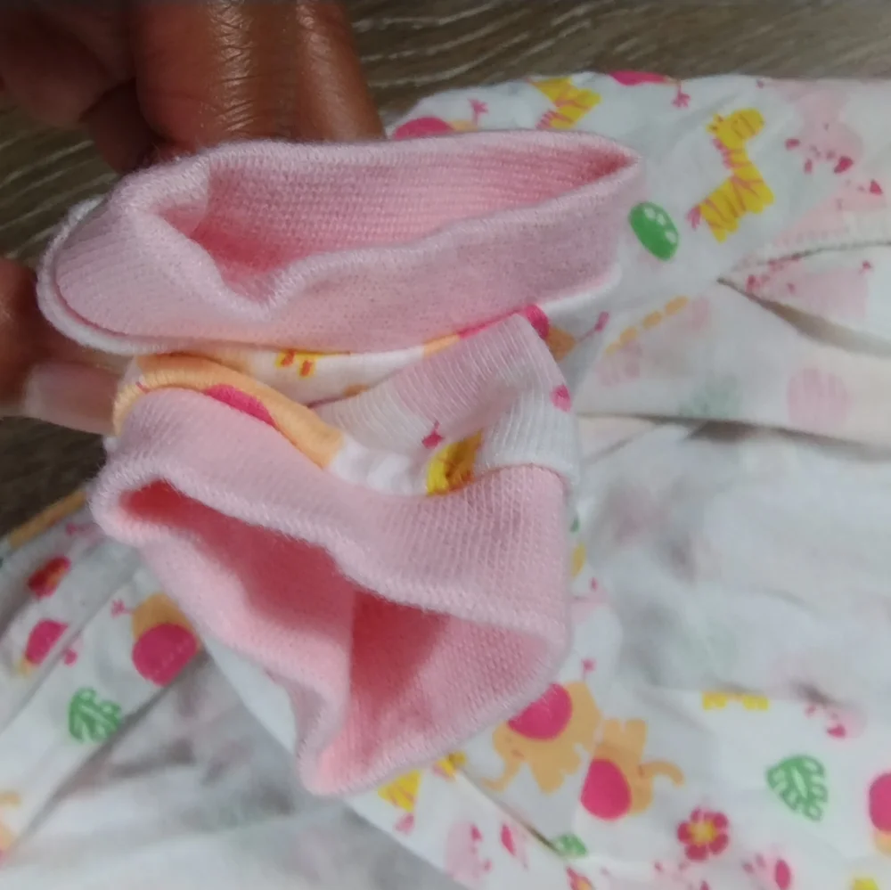 •Little Me 4T Zoo Safari Animals Onesie Zip Up Footies PJ Sleeper sleep wear - Picture 12 of 16